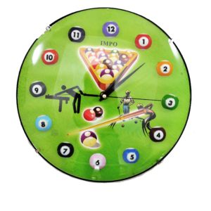 Relógio Vidro Bilhar